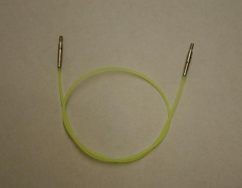 KnitPro Interchangeable Needle Cord 24 inch - Colored Cord - Neon Green